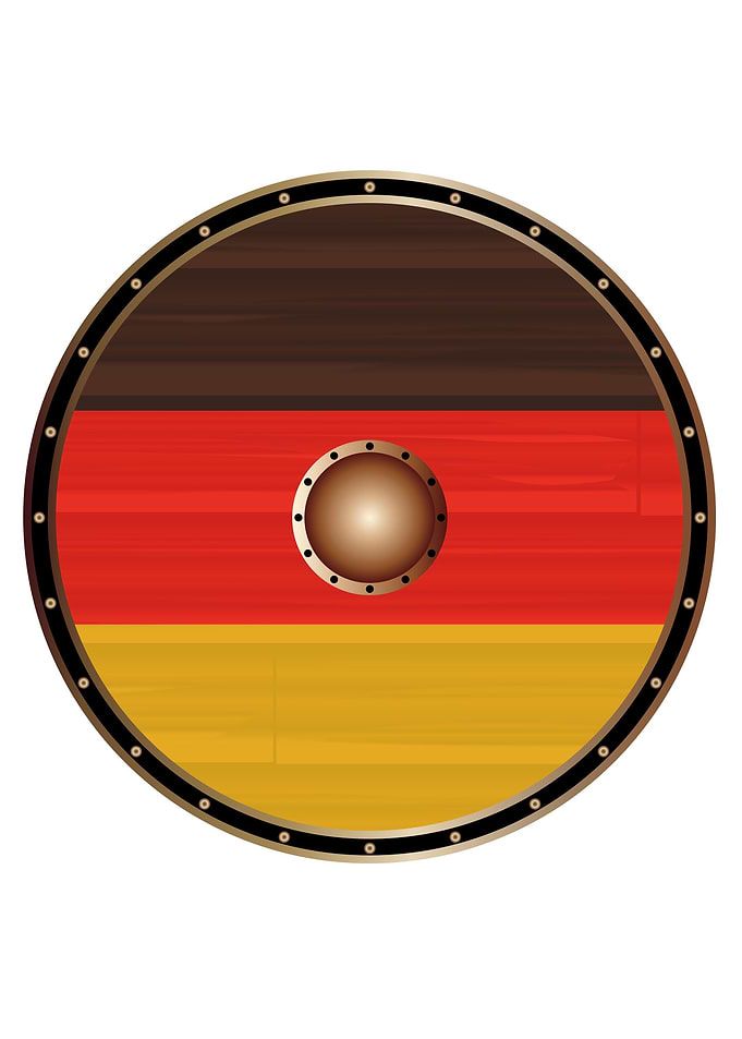 Germany Flag Viking Shield