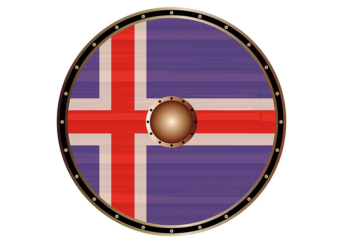 Icelandic Flag Viking Shie