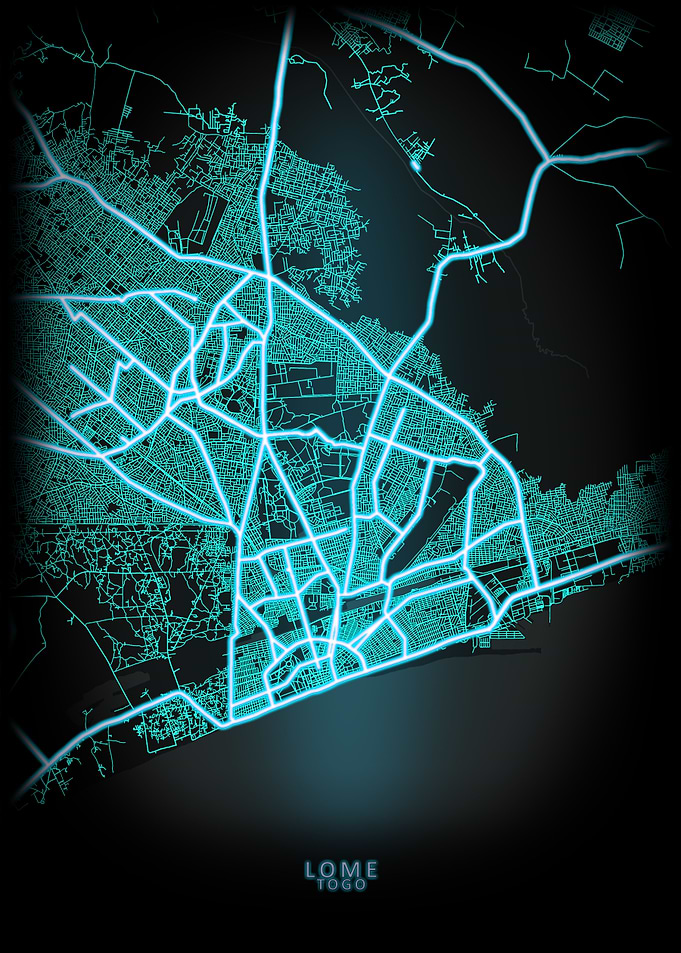 Lome Togo City Map