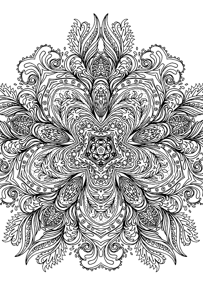Indian BW Mandala