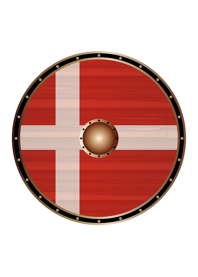 Dane Flag Viking Shield