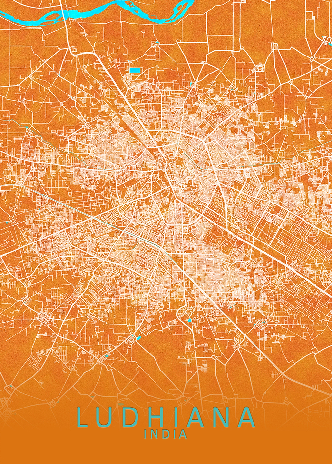 Ludhiana India City Map