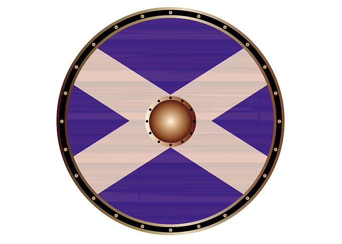 Scotland Flag Viking Shield