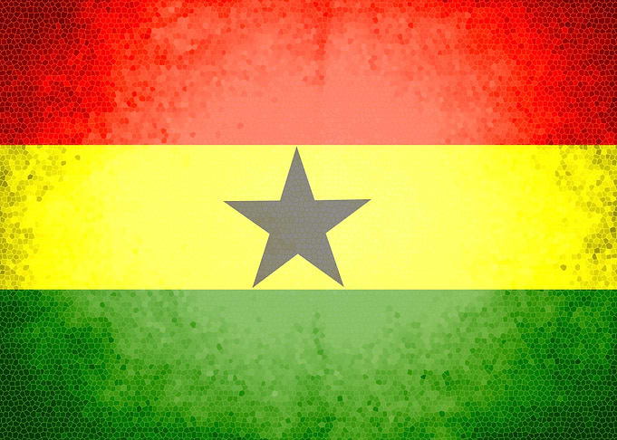 Ghana vintage flag