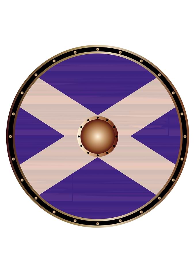 Scotland Flag Viking Shiel