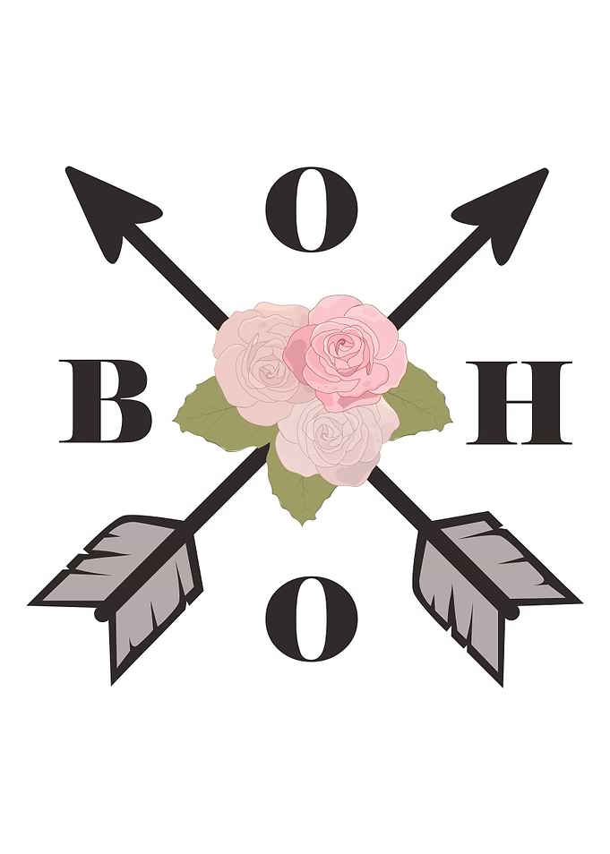 boho floral arrows
