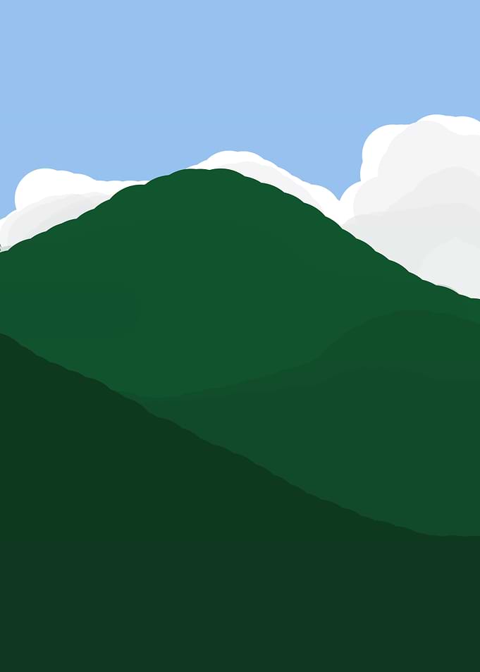 the mountains