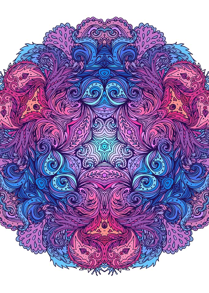 Indian Purple Blue Manda