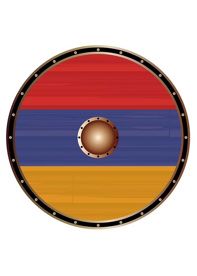 Armenian Flag Viking Shiel