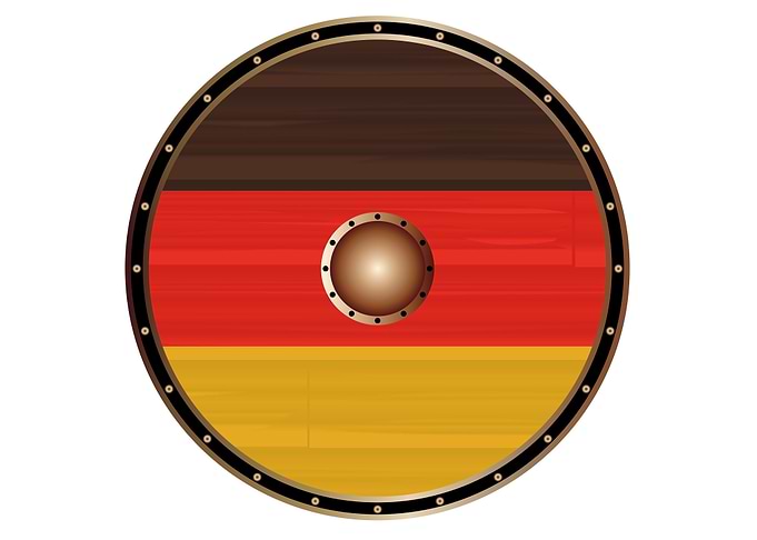 Germany Flag Viking Shield