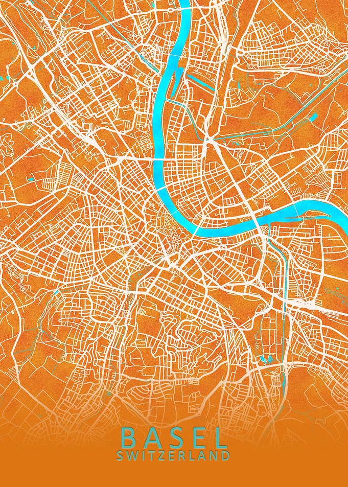 Basel Switzerland City Map