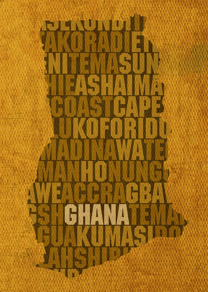 Ghana Country Word Map