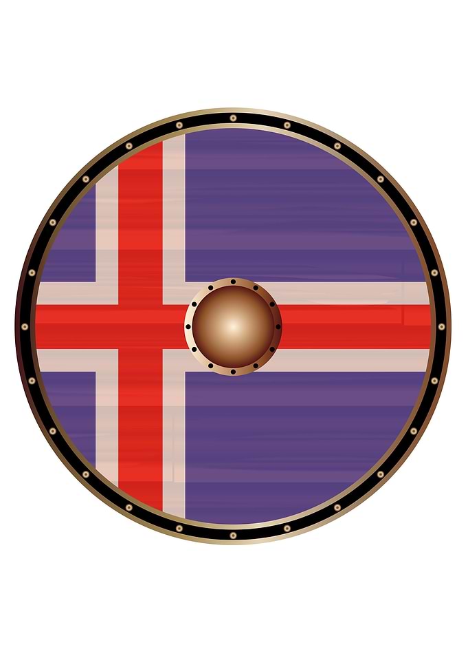 Icelandic Flag Viking Shie