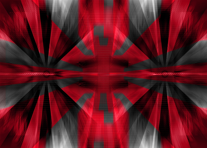 digital abstract art red