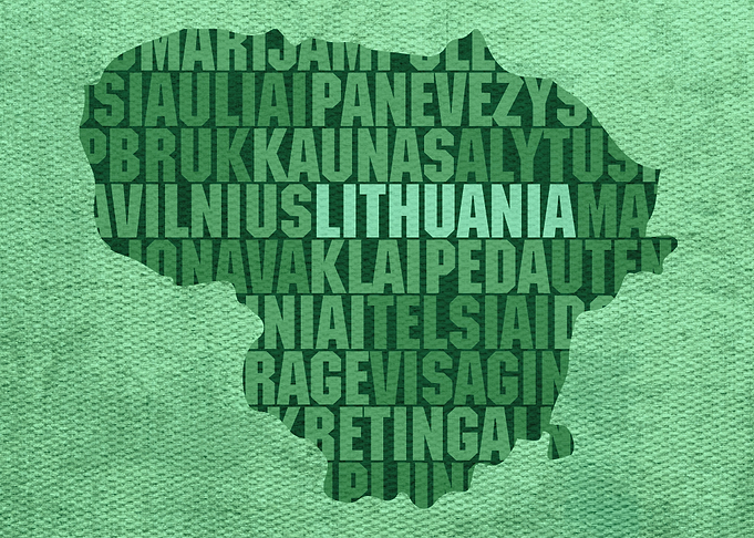 Lithuania Country Word Map