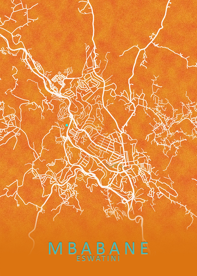 Mbabane Eswatini City Map