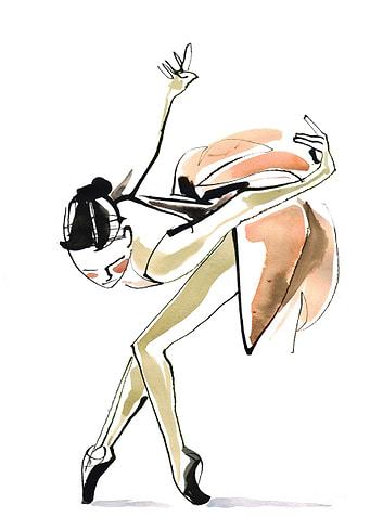 Ballerina Dance Drawing