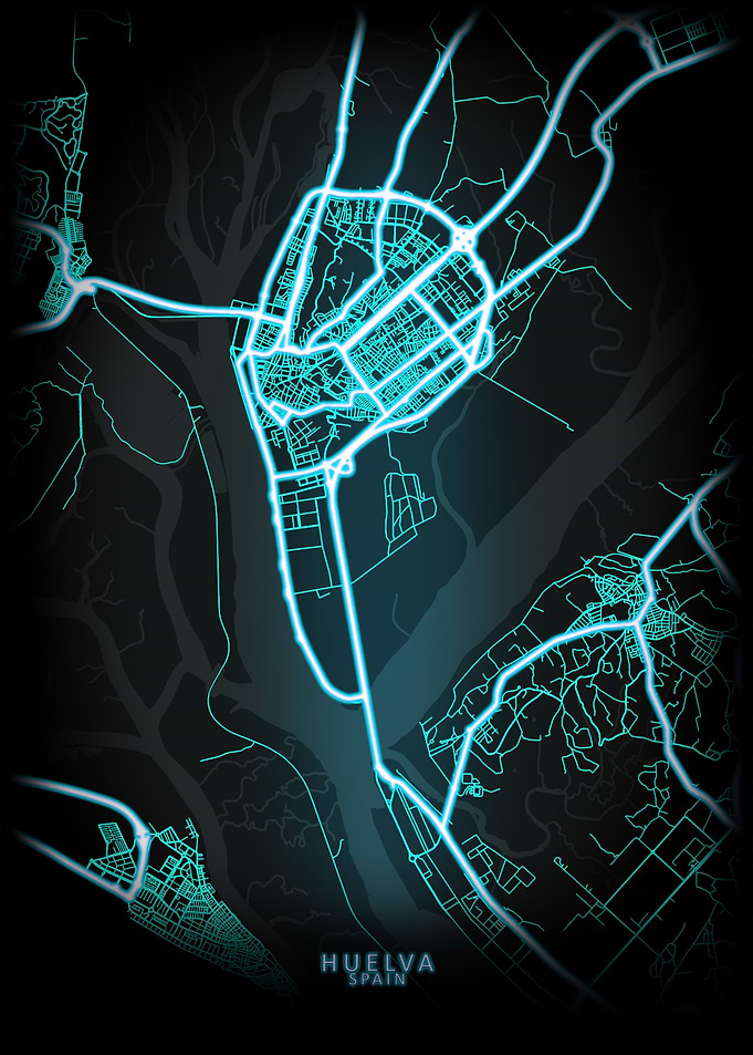 Huelva Spain City Map