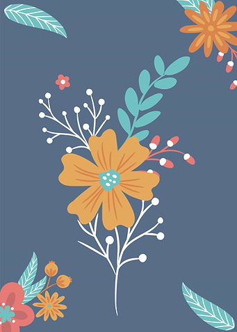 flower color flatdesign