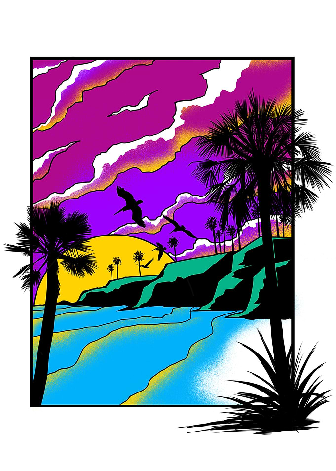 beach and sunset