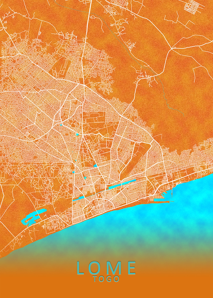 Lome Togo City Map