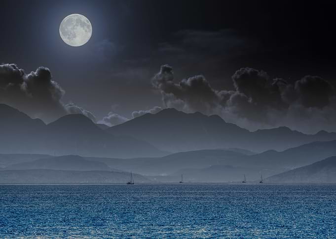 A night in sea