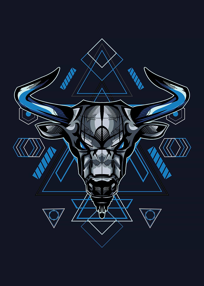 Taurus zodiac illustration