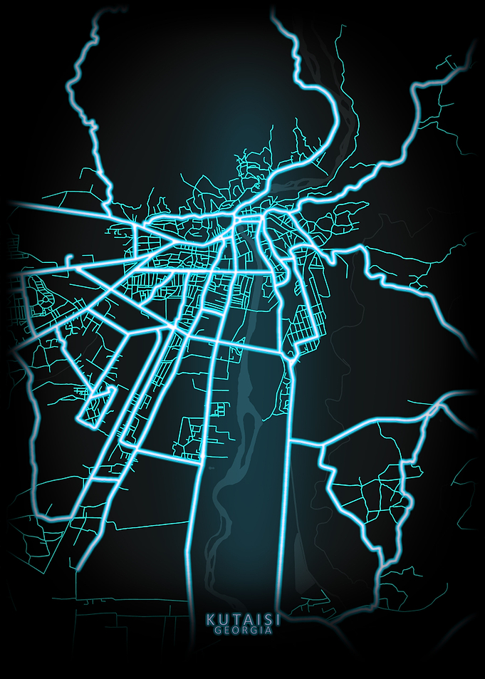 Kutaisi Georgia City Map