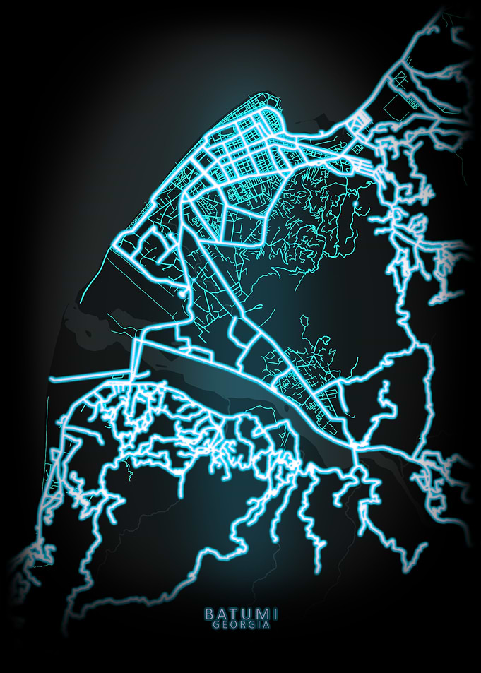 Batumi Georgia City Map