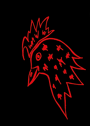 Flaming rooster