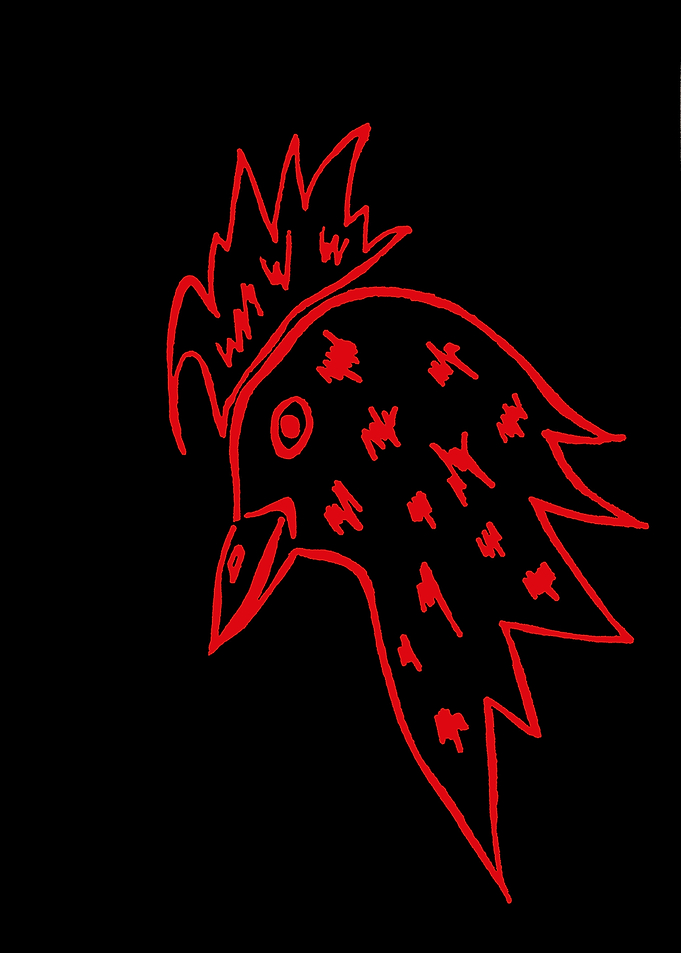 Flaming rooster