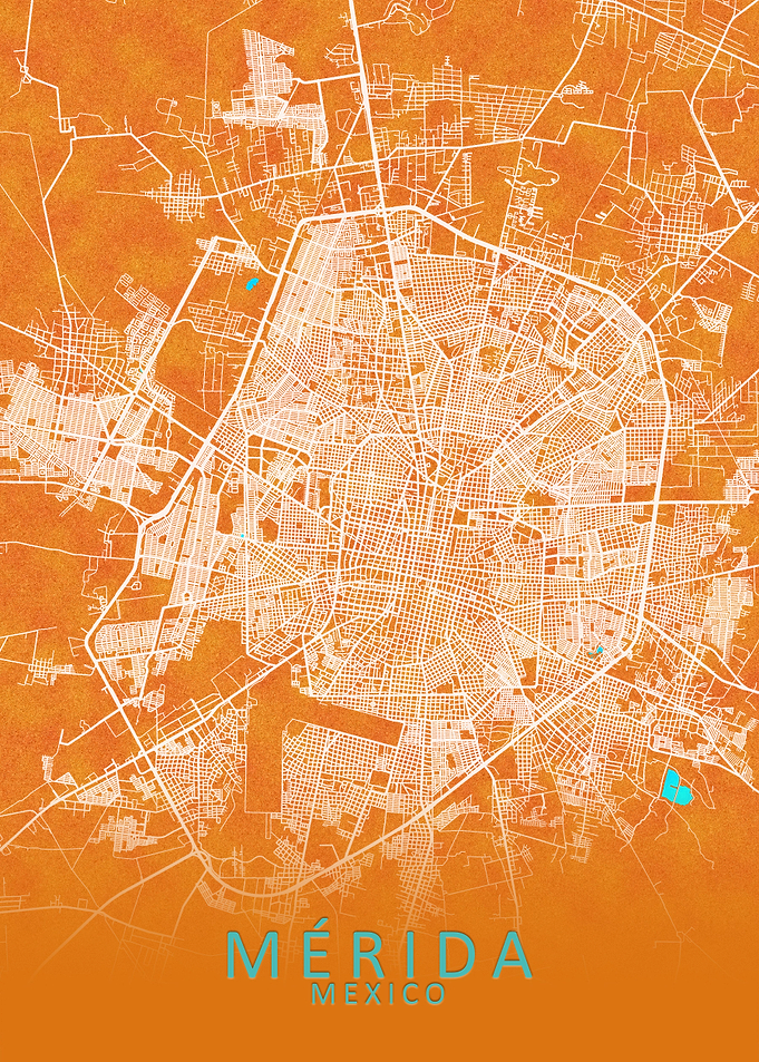 Merida Mexico City Map