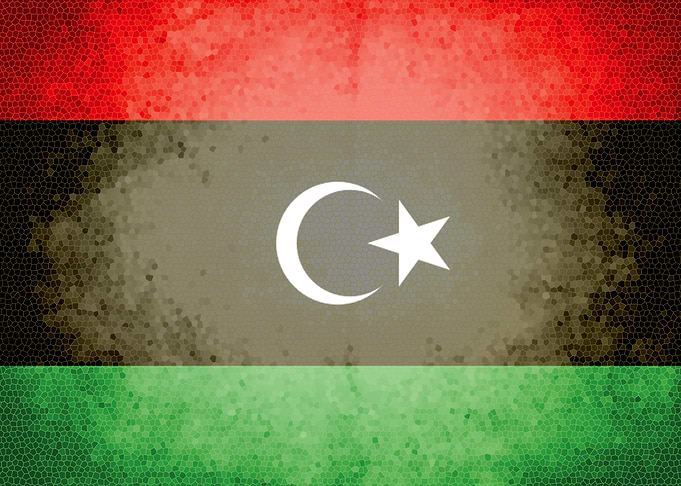 Libya vintage flag