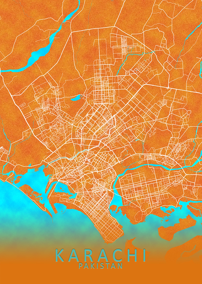 Karachi Pakistan City Map