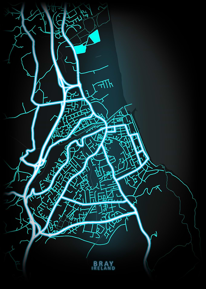 Bray Ireland City Map