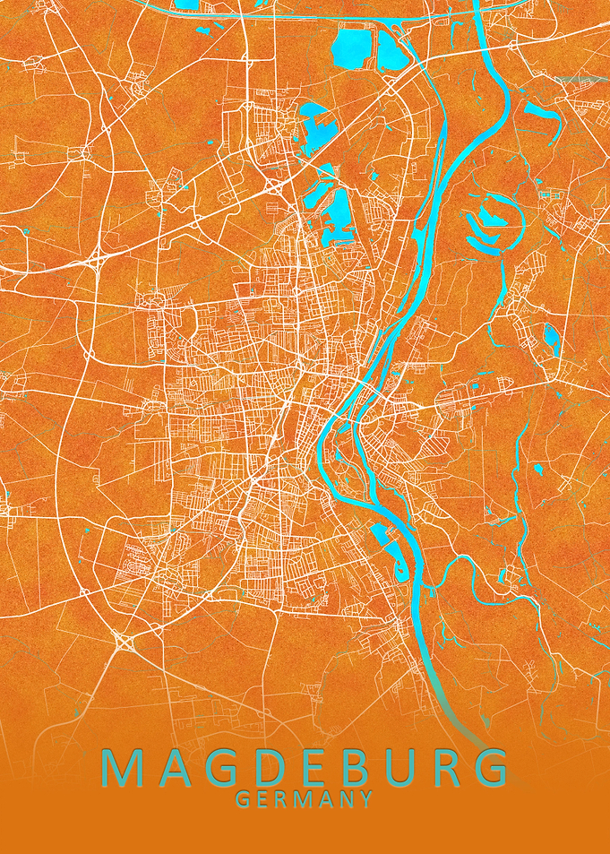 Magdeburg Germany City Map