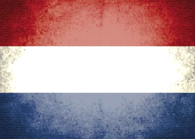 Netherlands vintage flag