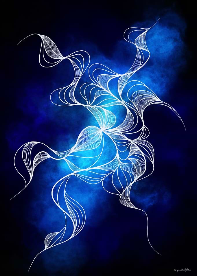 Flowing in Blue