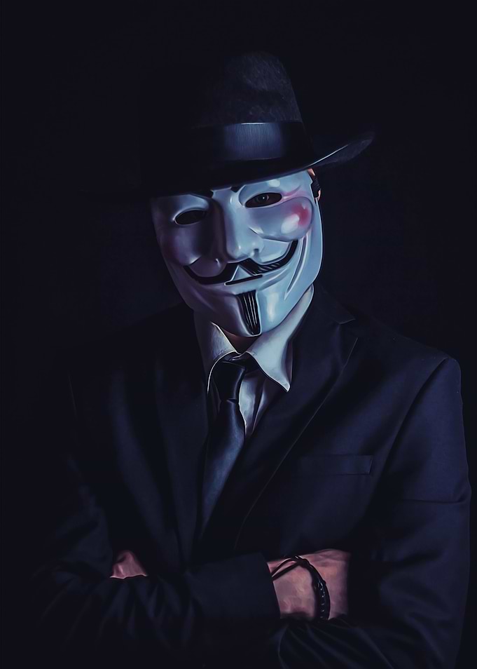 Suit and anonymous man
