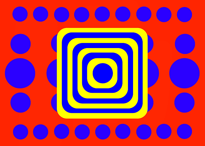 Yellow Rounded Squares
