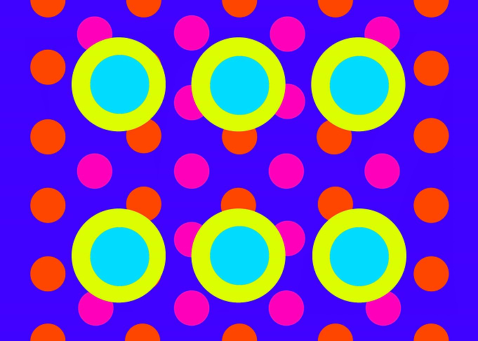 Six Circles on Dots