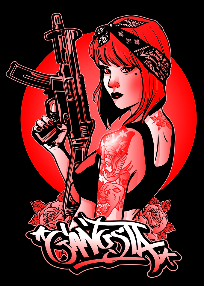 Beautiful gangsta girl
