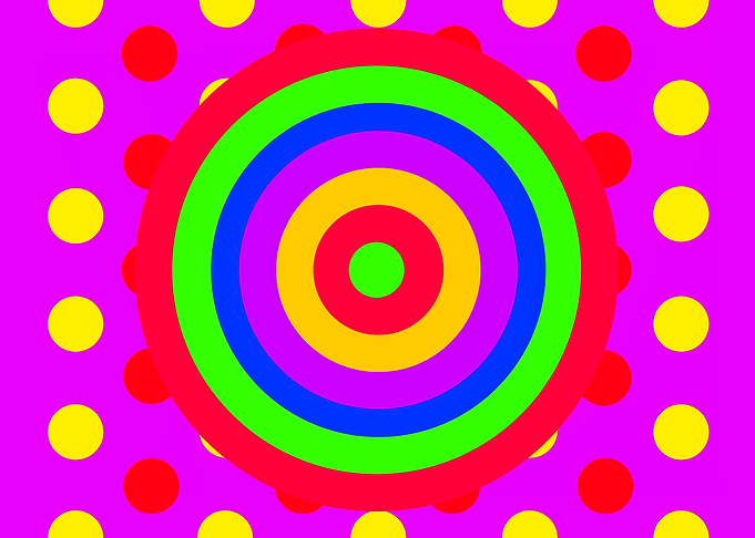 Concentric Circles on Dots