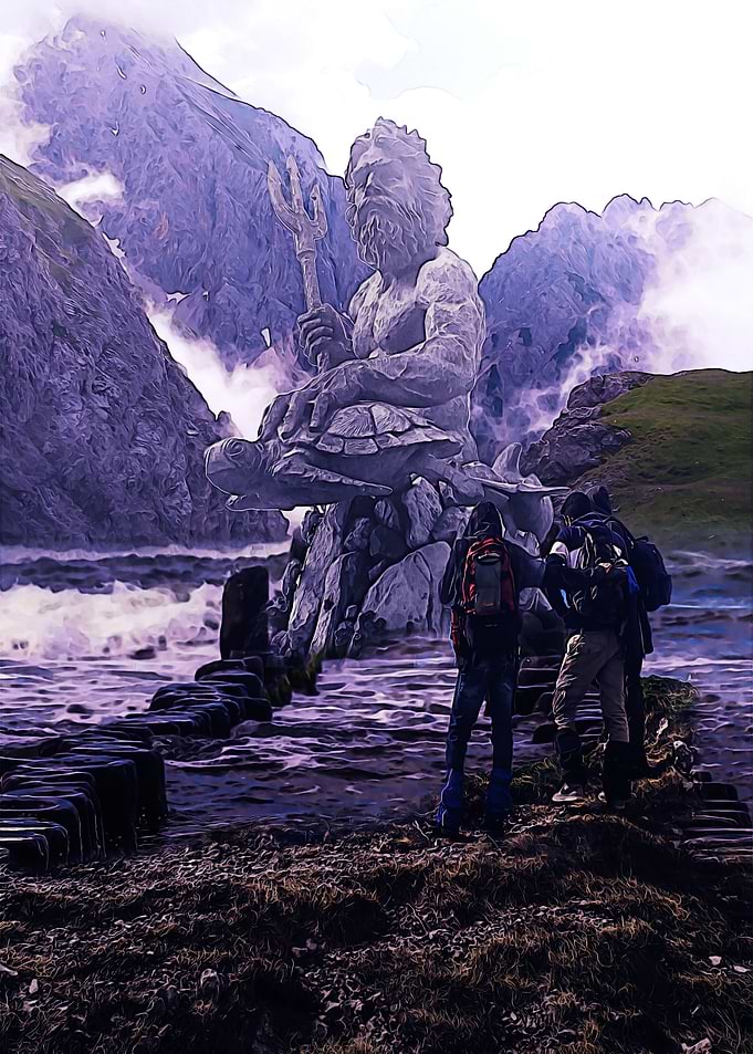 Poseidon statue