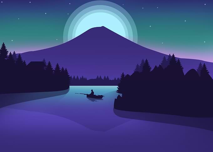 fishing at night