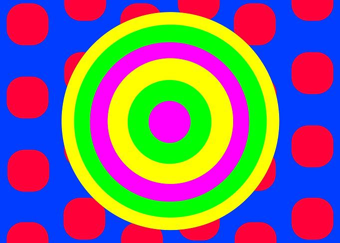 Yellow Circles on Dots