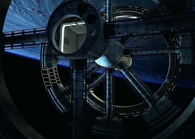Circular space station
