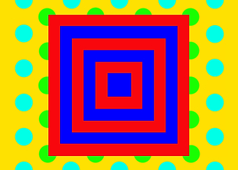 Red Squares on Dots