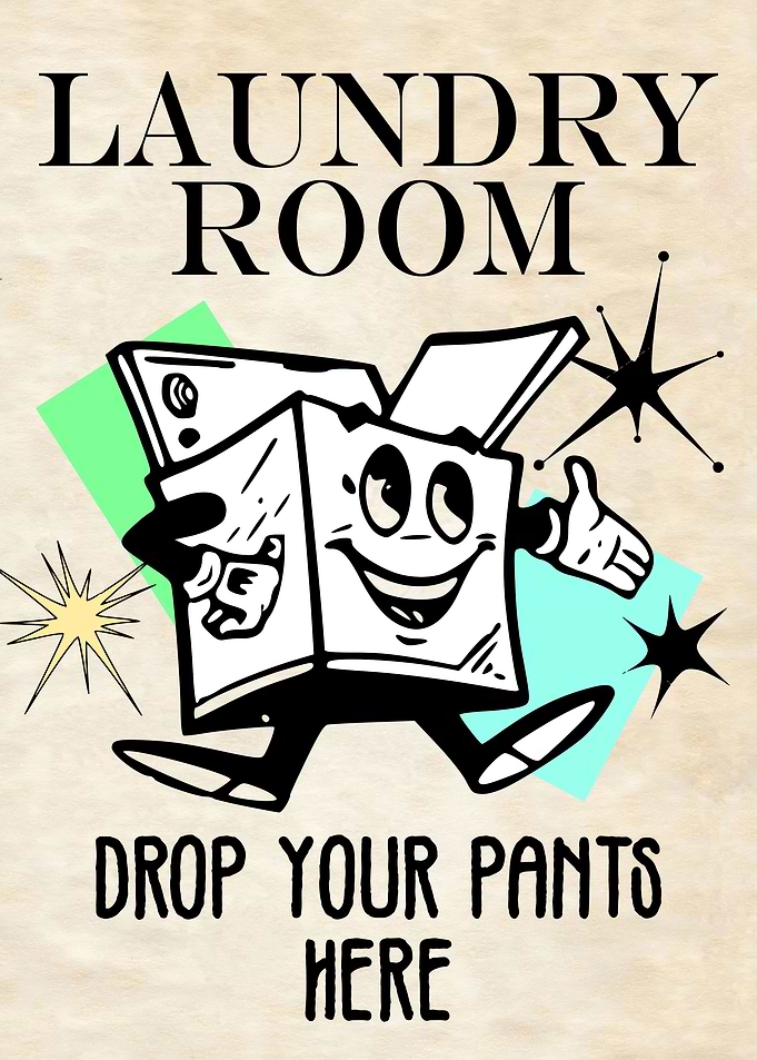 Laundry Room Retro Color