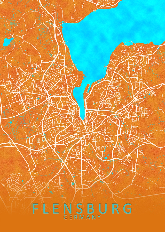 Flensburg Germany City Map